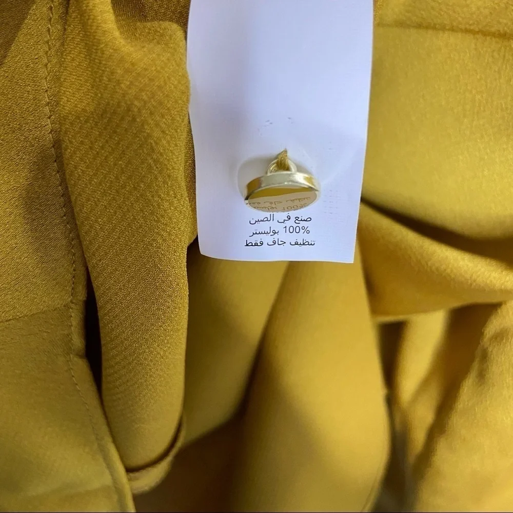 NWT Kate Spade Gold Twist Neck Convertible Top 00